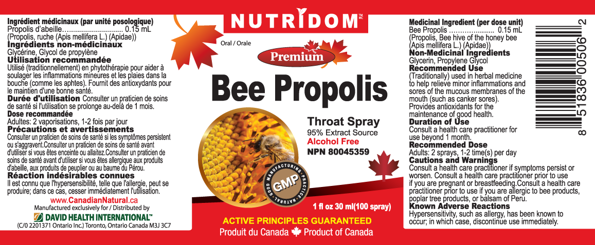 NUTRIDOM BEE PROPOLIS SPRAY (6 PACK)