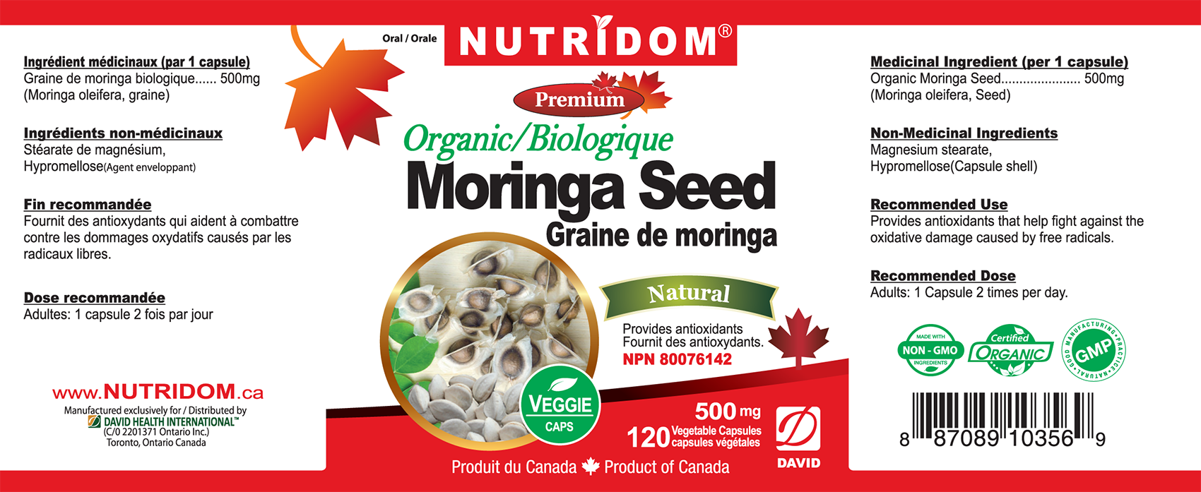 NUTRIDOM Moringa seed