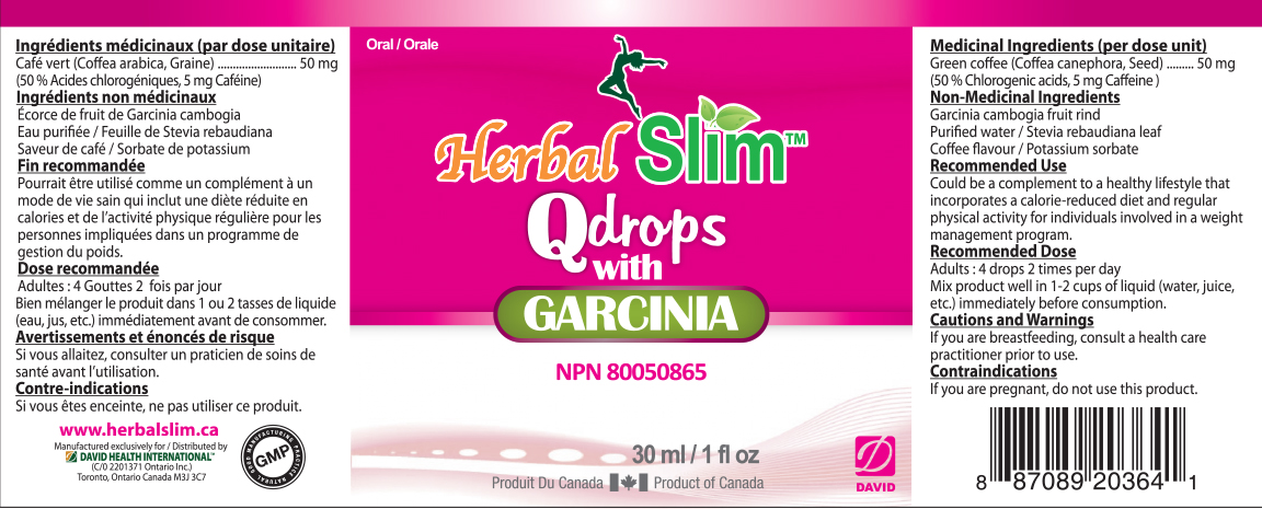 Herbal SLIM Q-DROPS WITH GARCINIA