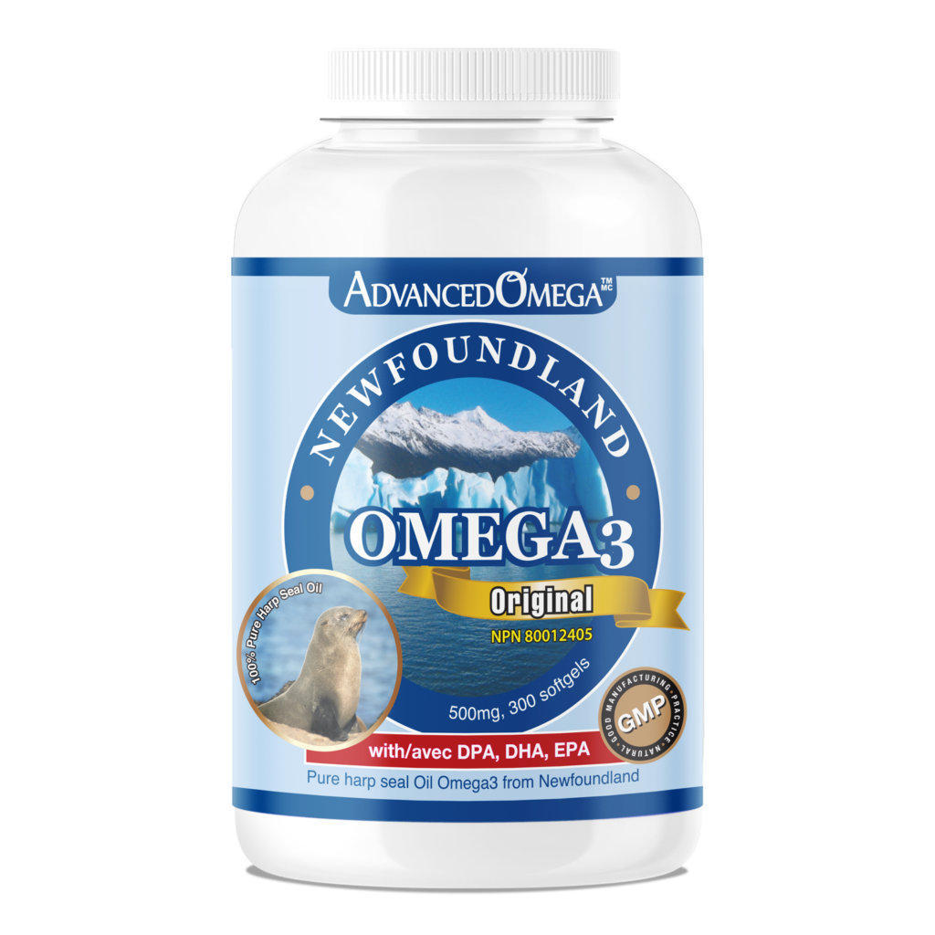 Newfoundland Omega-3 Regular 500mg 300 Softgels (Seal Oil)