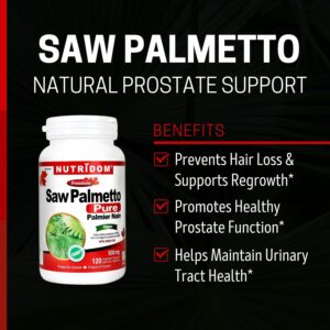 Nutridom Pure Saw Palmetto 500 mg 120 Vcaps - Image 2