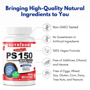 Nutridom PS-150, Phosphatidylserine 150mg 60 Vcaps - Image 5