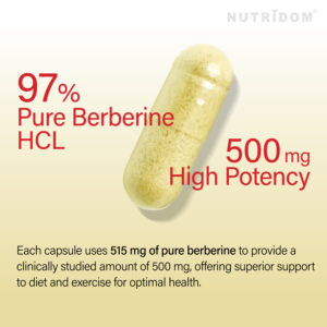 Nutridom Berberine 500mg 60Vcaps - Image 3