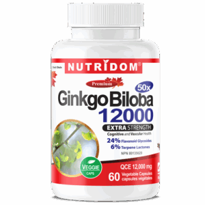 Nutridom Ginkgo Biloba 12000 240mg 60Vcaps