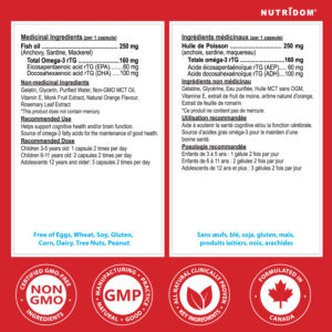 Nutridom Kids Omega-3 High DHA Chewable 120 Softgels - Image 2