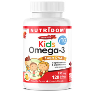Nutridom Kids Omega-3 High DHA Chewable 120 Softgels