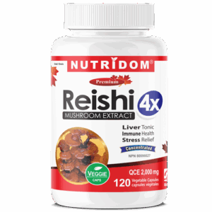 Nutridom Reishi Mushroom Extract 4x Concentrated 500mg 120Vcaps