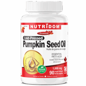 Pumpkin Seed Oil 1,000mg 90 Vegan Softgels