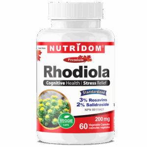 Nutridom Rhodiola 3% Rosavins 200mg 60Vcaps