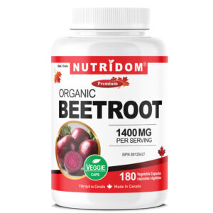 Nutridom Organic Beetroot 1400mg 180Vcaps