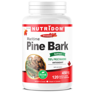 Nutridom Maritime Pine Bark Extract 450mg 120 Vegetarian Capsules